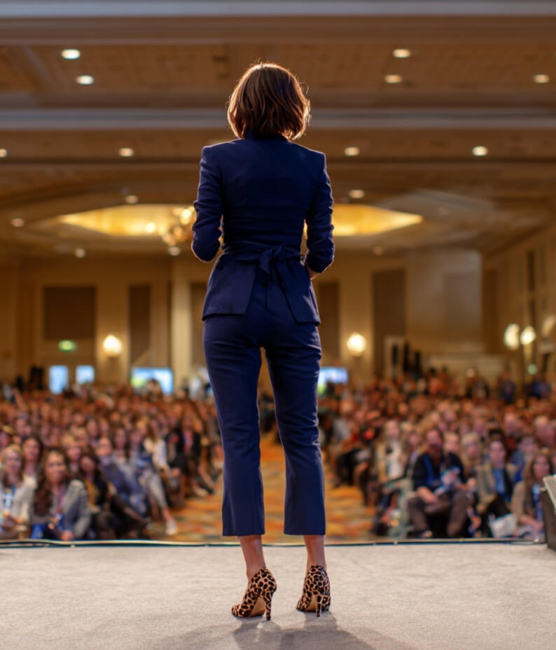 Kayla Pearson Giving a Keynote Speech